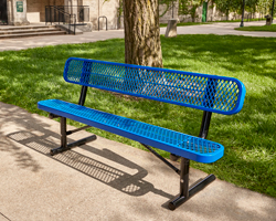 Plastic-Coated Steel Benches