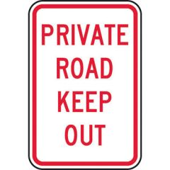 Private Road Keep Out