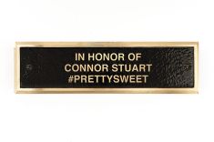 Cast Bronze Expanded  Metal Bench Plaques