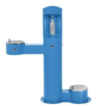 Outdoor Water Bottle Fillers w/ADA Drinking Fountain & Pet Bowl