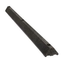 6' Recycled Plastic Dark Gray Wheel Stops