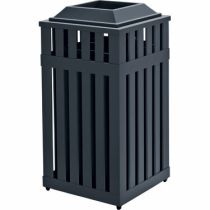 Earth-Tone Panel Commercial Trash Cans WR-22 - - Barco Products