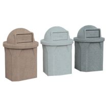 Earth-Tone Panel Commercial Trash Cans WR-22 - - Barco Products