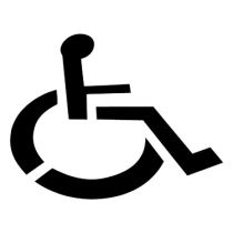 Reusable Plastic Stencil - Accessible Symbol