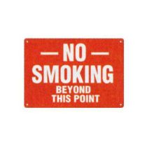 No Smoking Beyond This Point Sign
