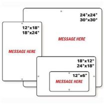 Custom Aluminum Signs
