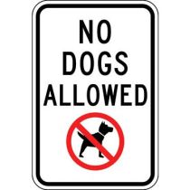 No Dogs Allowed w/ Symbol Sign