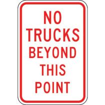 No Trucks Beyond This Point