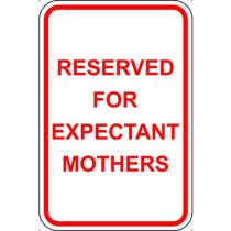 Reserved Expectant Mothers Sign