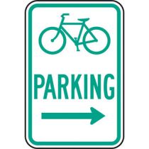 Bicycle Symbol Parking Right Arrow