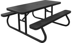 Total Coat Perforated Rectangular Picnic Tables