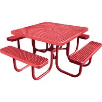 Total Coat Perforated Square Picnic Table