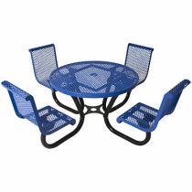 The City™ Series Round 4-Chair Picnic Table