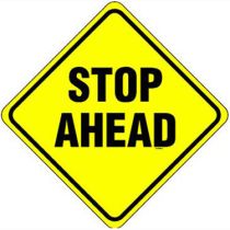 Stop Ahead Warning Sign