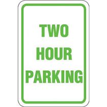 Two Hour Parking Sign