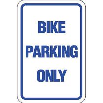 Bike Parking Only Sign