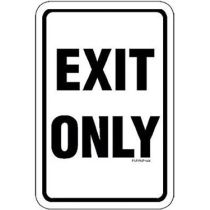 Exit Only Sign
