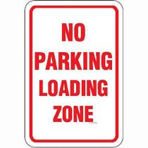 No Parking Loading Zone Sign