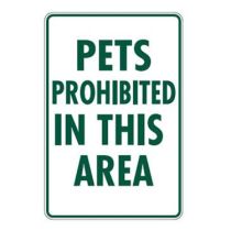 Pets Prohibited Sign