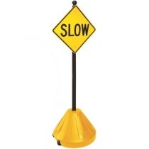 Easy-Roll XL 72'' Sign Post and Base