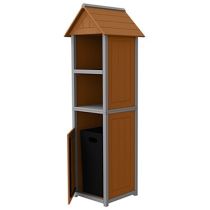 Two-Tone Panel Design Single Towel Station Tower