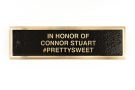 Cast Bronze Expanded  Metal Bench Plaques