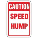 Caution Speed Hump Sign