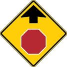 Stop Ahead Symbol Sign
