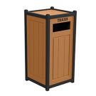 Two-Tone Panel Design Recycling Containers - Single Unit