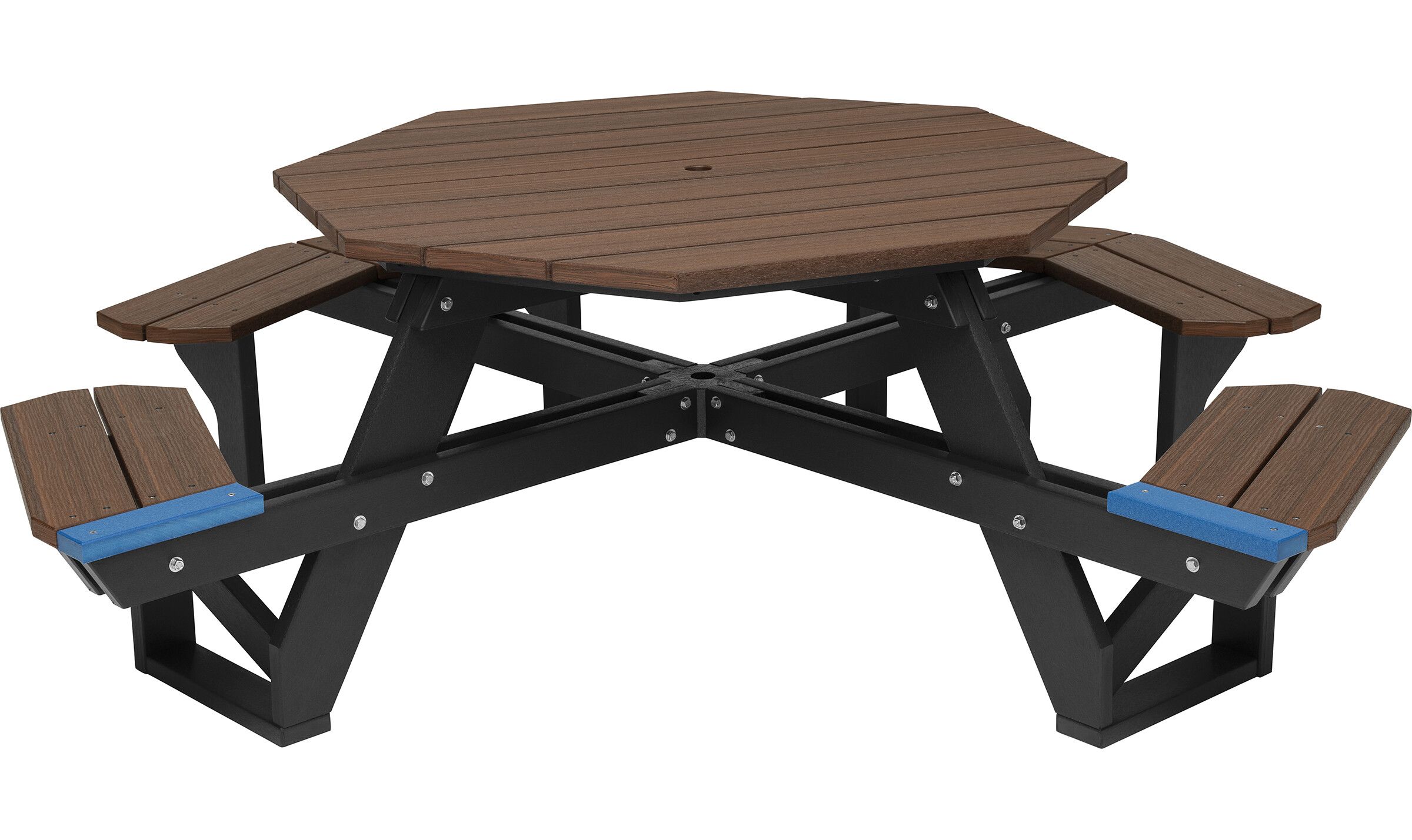 Octagon Wheelchair Accessible Tables Wood Grain Naturals
