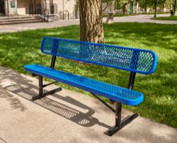 Plastic-Coated Steel Benches